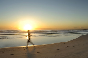 hardlopen op het strand