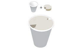 drinkbeker en spons