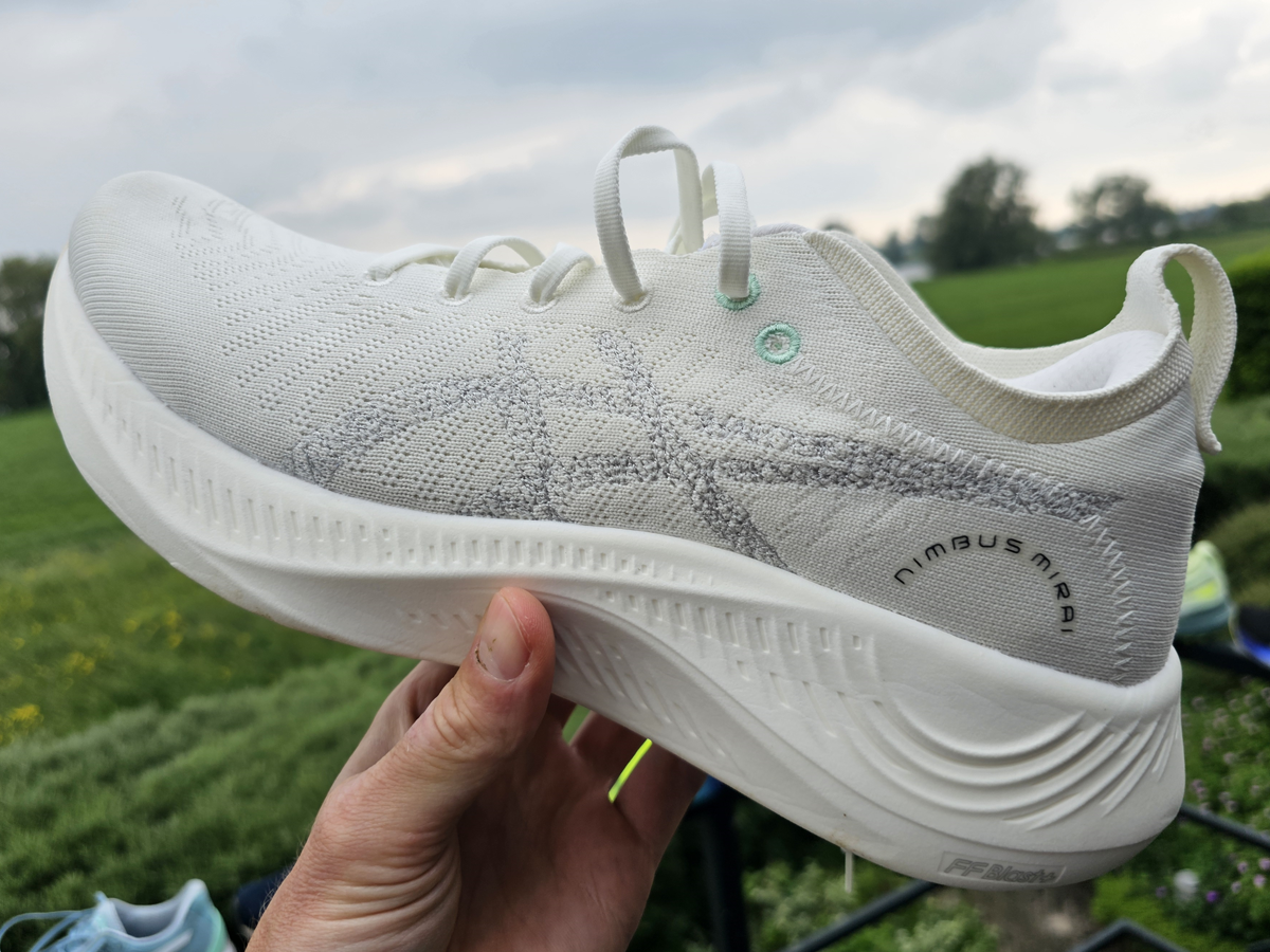 Asics Mirai in hand