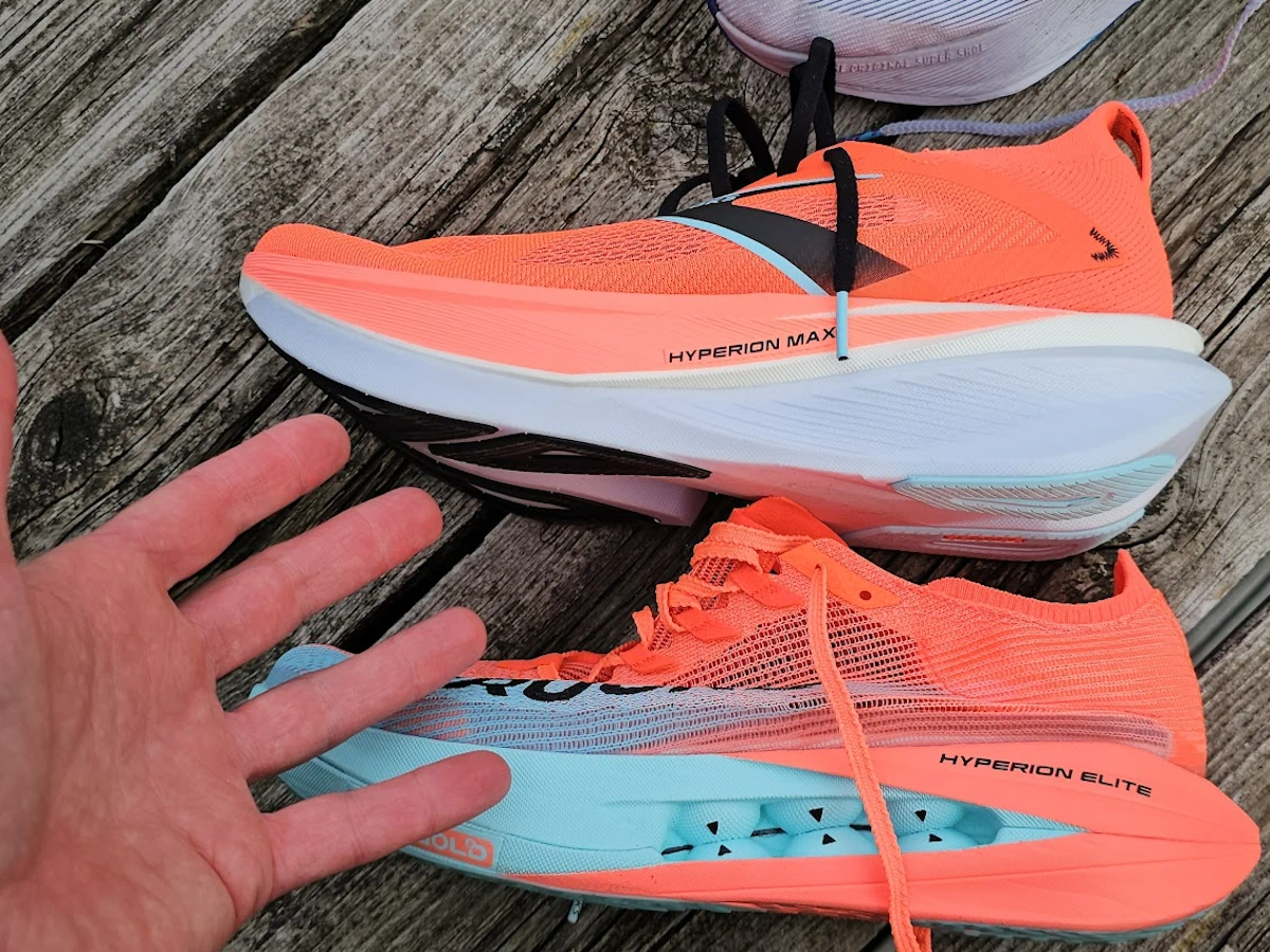 Brooks Hyperion Elite 5 vergeleken met Brooks Hyperion Max op detailniveau