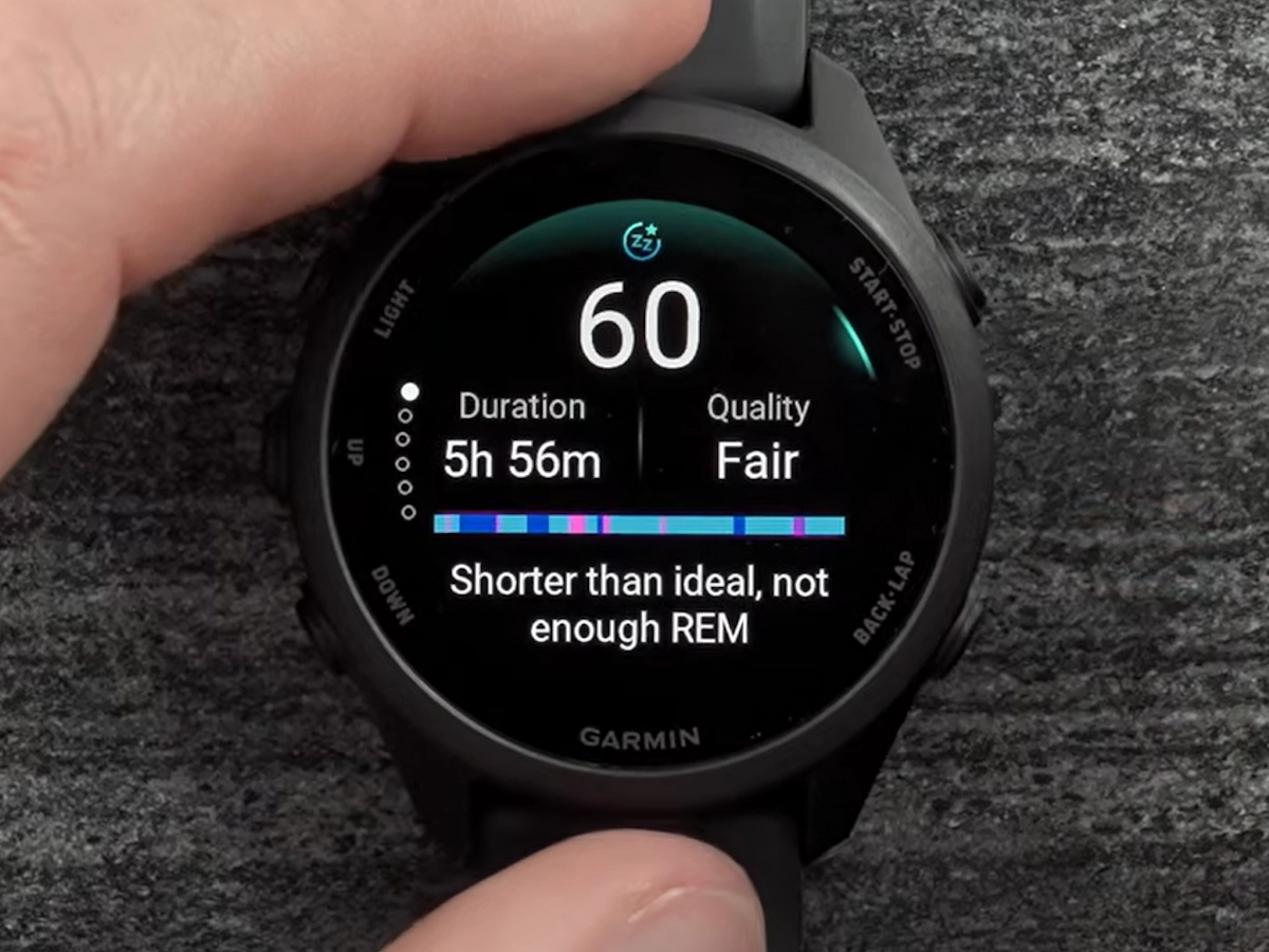 Garmin 170 slaapmeting