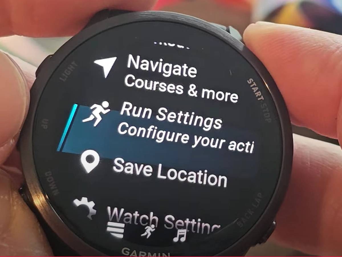 Garmin 570 run opslaan naderhand