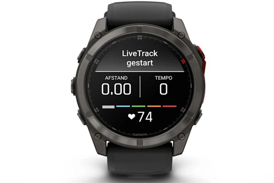 Garmin fēnix 8 Pro Livetrack functie voor live locatie delen