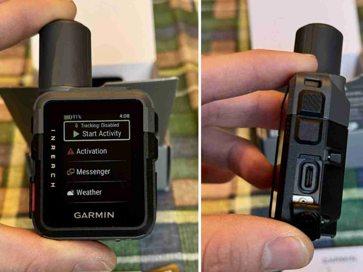 Garmin inReach Mini 3 compact satellietapparaat tijdens outdoor test