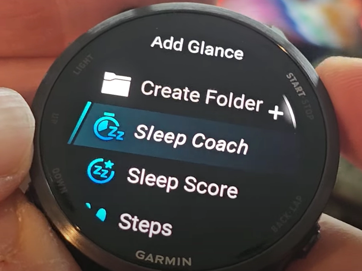 Sleep coach op Garmin