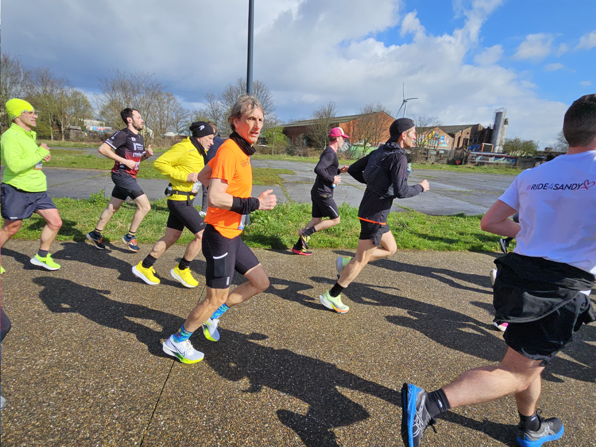 Hardlopers bij Gent marathon