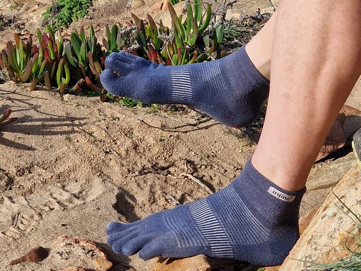 Test van de Injinji Teensokken buiten bij rennen