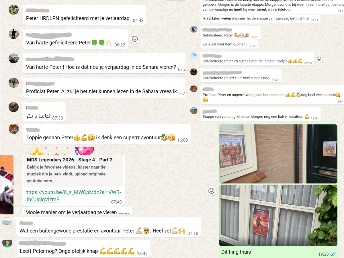 De saamhorigheid in de tentengroep van de MDS