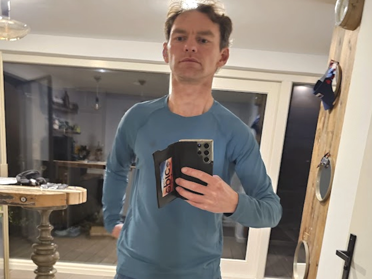 Mijn blauwe hardloopshirt van Black Diamond