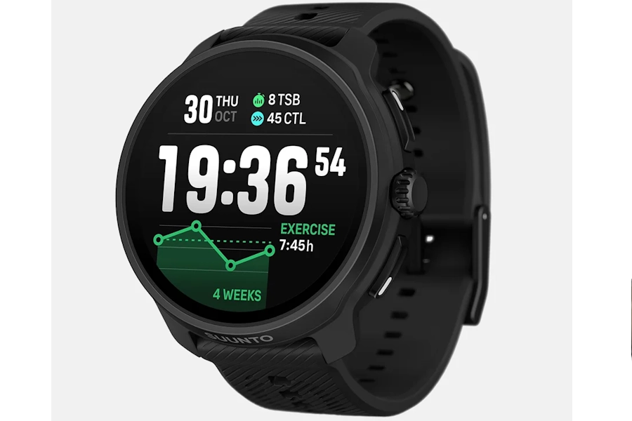 Voorzijde van de Suunto Race 2 sporthorloge