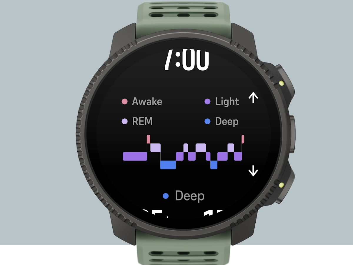 Suunto Vertical 2 slaapmeting op horlogescherm