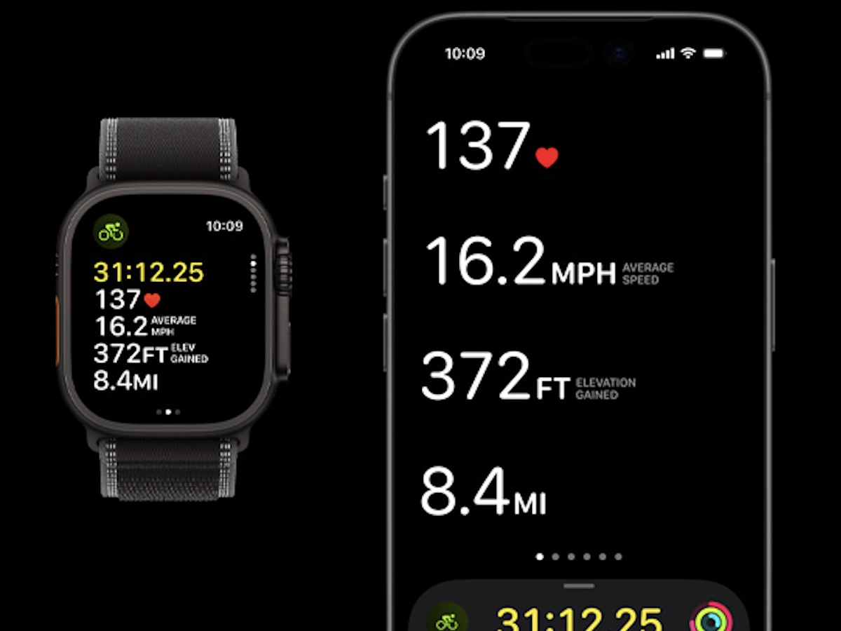 Fietsen met de Apple Watch Ultra 3 om de pols