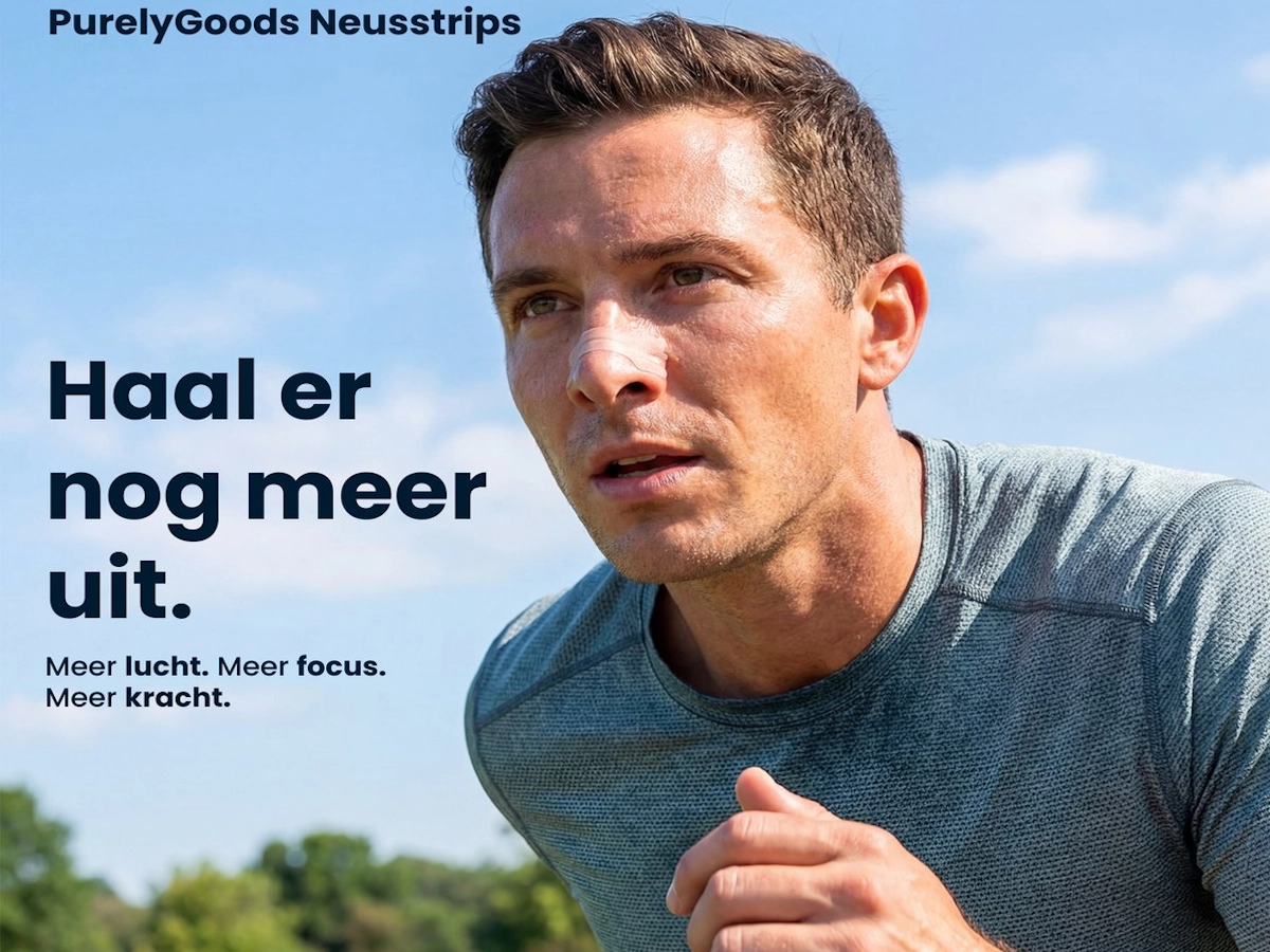 PurelyGoods strip tijdens hardlopen