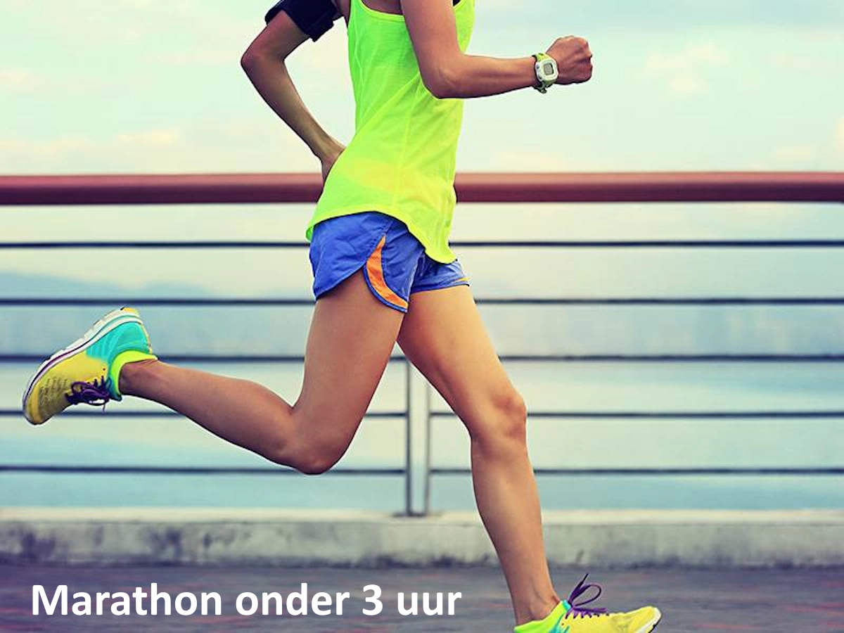 marathon onder de 3 uur lopen