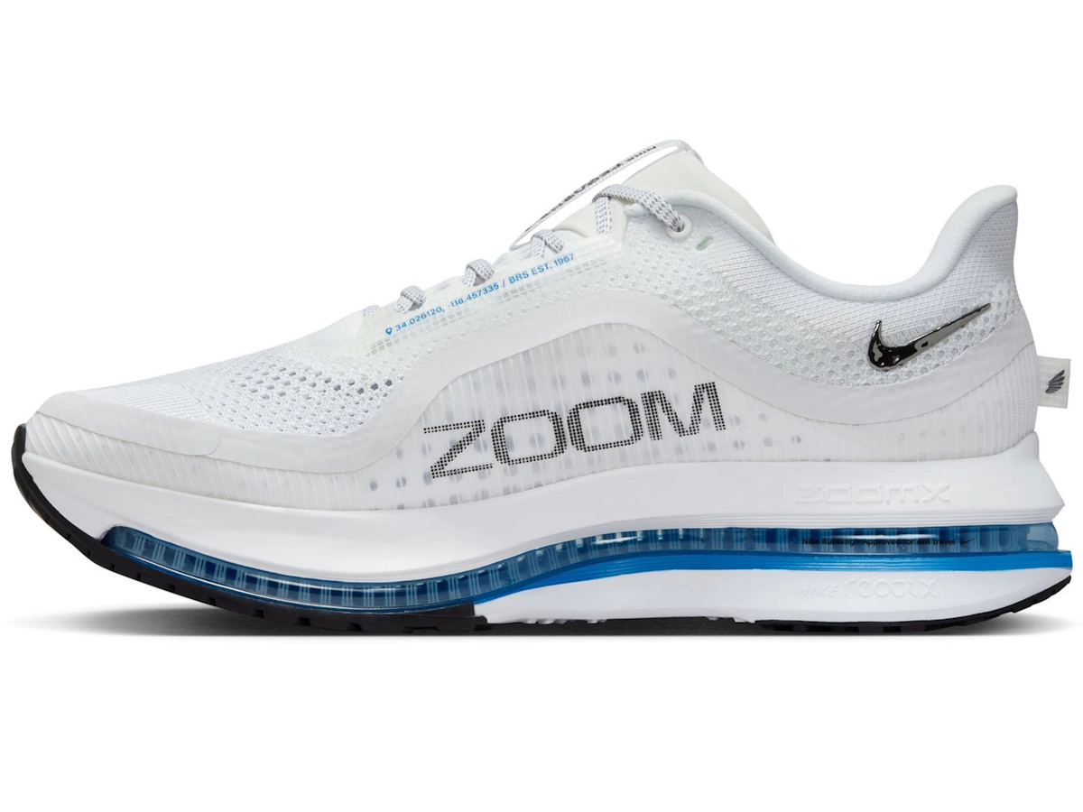 Nike Pegasus Premium Zoom in wit-blauw kleur